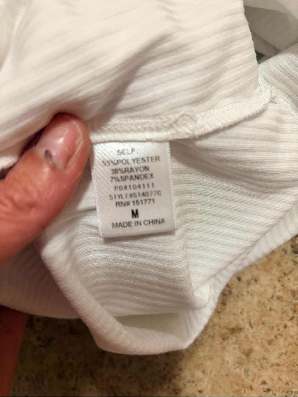 Gilli White Ribbed Square-Neck Ruffle Strap Bodysuit - Picture 4 of 4
